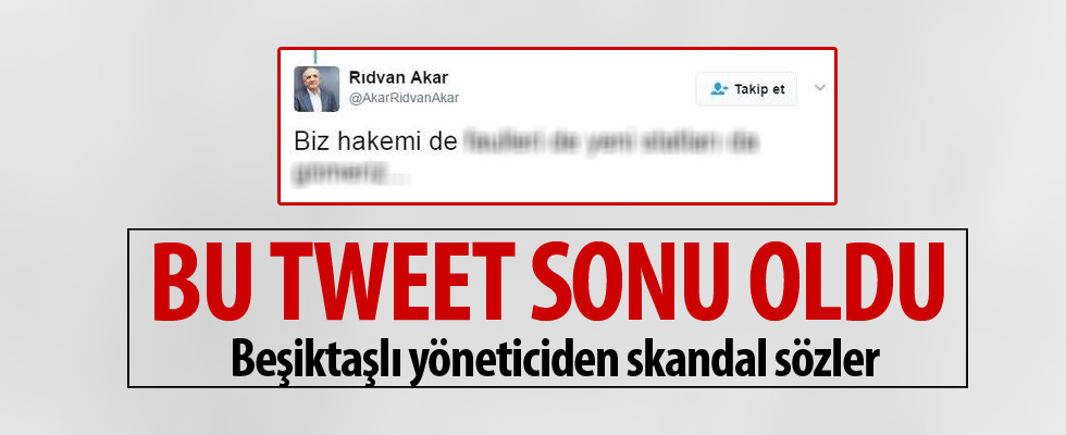 Rıdvan Akar'dan skandal tweet