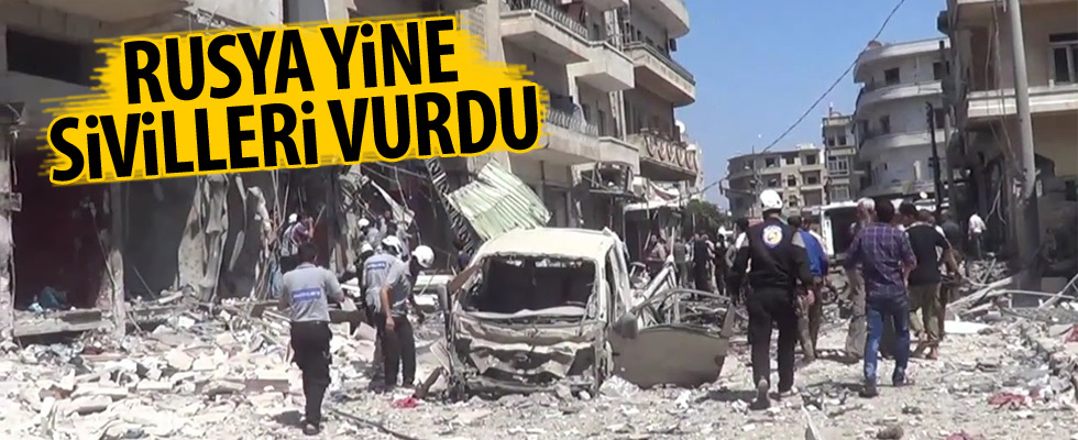 Suriye'de İdlib'e yönelik bombardıman sürüyor