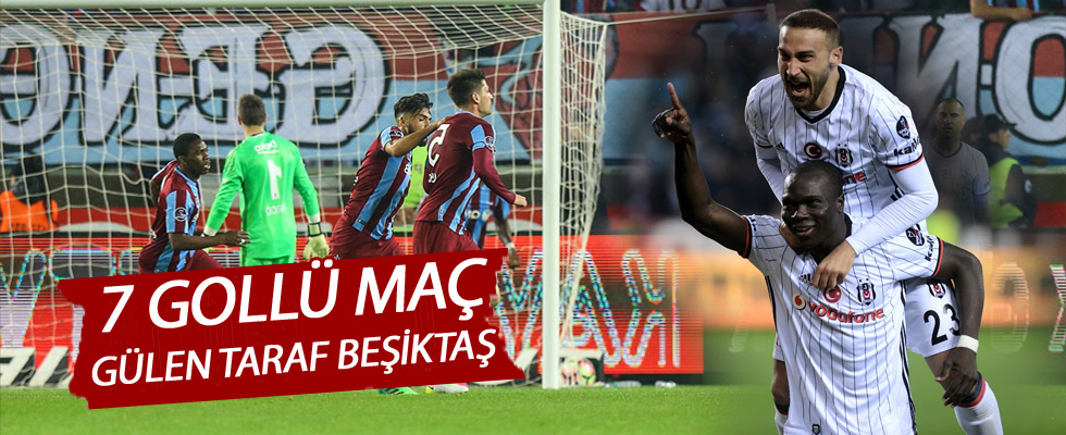 Trabzonspor Beşiktaş maçında 7 gol sesi
