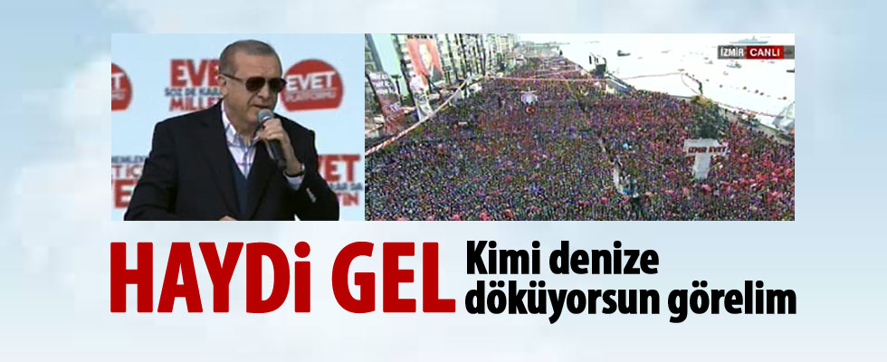 Cumhurbaşkanı Erdoğan'ın İzmir konuşması