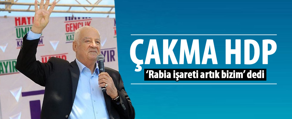 Dengir Mir Fırat 'Rabia' işaretine sahip çıktı