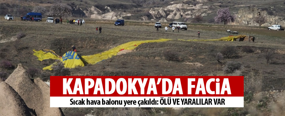 Kapadokya'da balon kazası