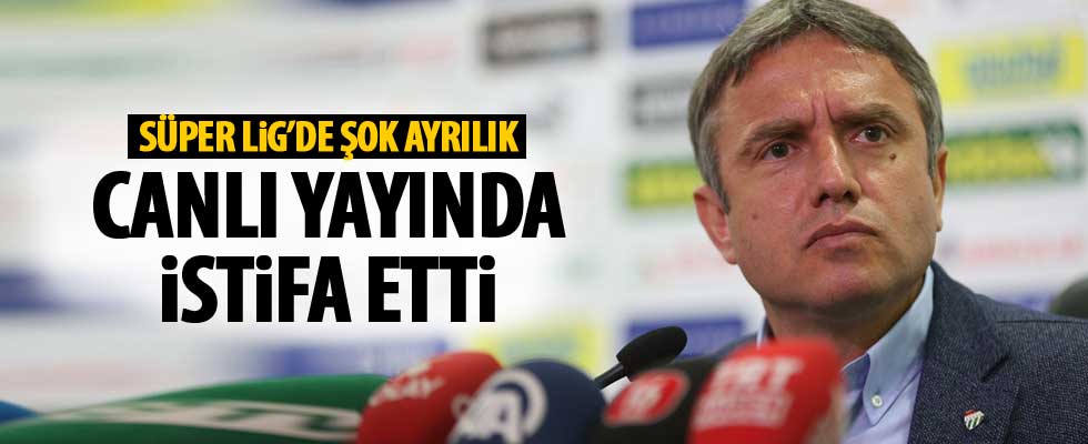 Bursaspor Teknik Direktörü Mutlu Topçu istifa etti