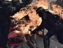 1 MAYIS İŞÇİ BAYRAMI - Paris 1 Mayıs'ta alev alev...