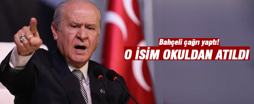 Bahçeli çağrı yaptı! Cinayet sanığı okuldan atıldı