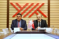 FAZıL CAN - YÖK Başkanı Saraç, KKTC Milli Eğitim Ve Kültür Bakanı Berova İle Bir Araya Geldi