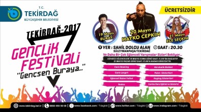 Tekirdağ'da Gençlik Festivali Düzenlenecek