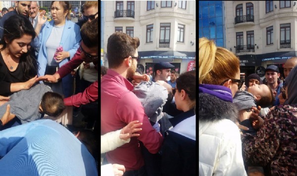 Turist bebek herkesi korkuttu