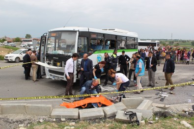 Beton mikseri ile halk otobüsü çarpıştı: 2 ölü, 7 yaralı