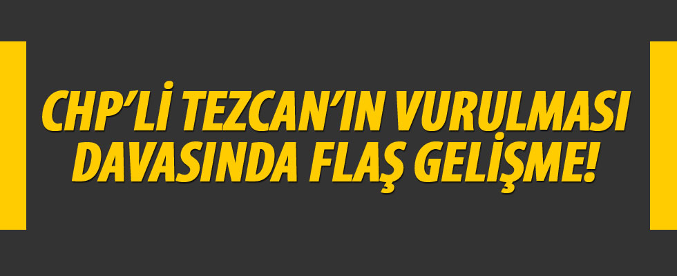 CHP'li Bülent Tezcan'ın vurulması davasında tahliye