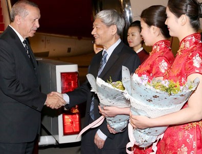 Cumhurbaşkanı Erdoğan Pekin'de