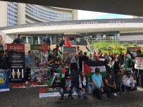 Viyana'da Filistinli Tutuklulara Destek Gösterisi