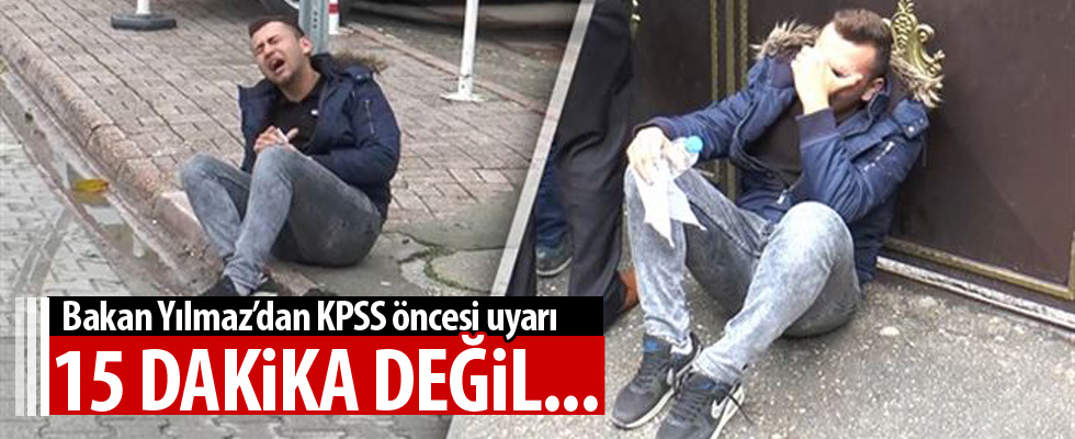 Bakan Yılmaz'dan KPSS adaylarına uyarı