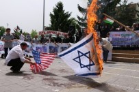 14 MAYıS - İsrail'i Protesto Edip Bayrak Yaktılar