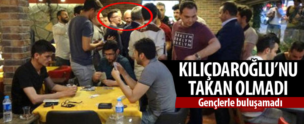 Kafedeki gençler Kılıçdaroğlu'nu takmadı