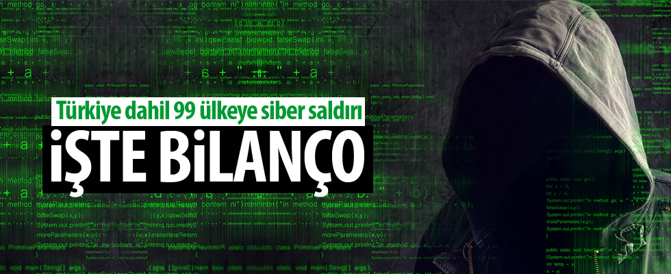 99 ülkeyi etkileyen siber saldırının bilançosu