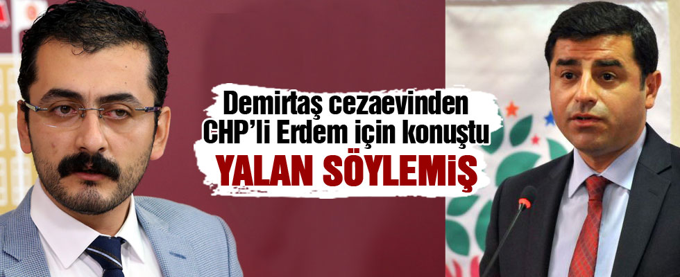 Demirtaş'tan CHP'li Erdem'e yalanlama