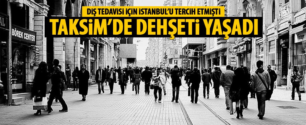 Taksim'de 'yorgun mermi' dehşeti