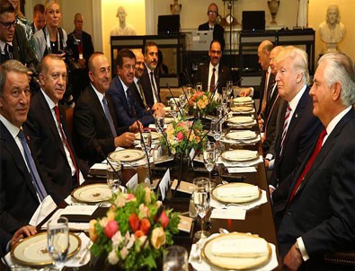 Cumhurbaşkanı Erdoğan ABD'de onuruna verilen öğle yemeğine katıldı