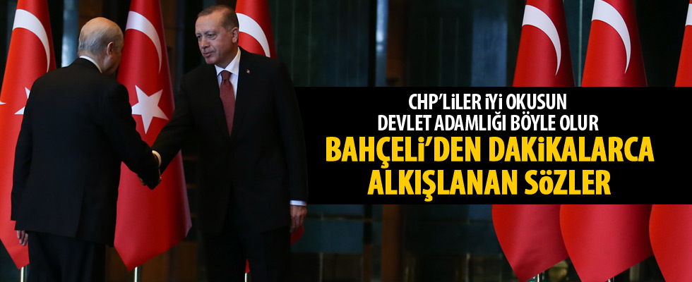Bahçeli: Erdoğan'ın arkasında milletimizin duası var