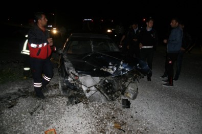 Kulu'da Devrilen Otomobilin Sürücüsü Yaralandı