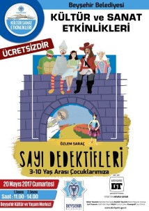 Beyşehir'de 'Sayı Dedektifleri' İsimli Çocuk Oyunu Sahnelenecek