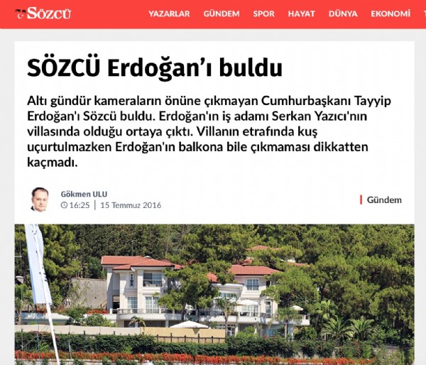 Sözcü'ye FETÖ operasyonu