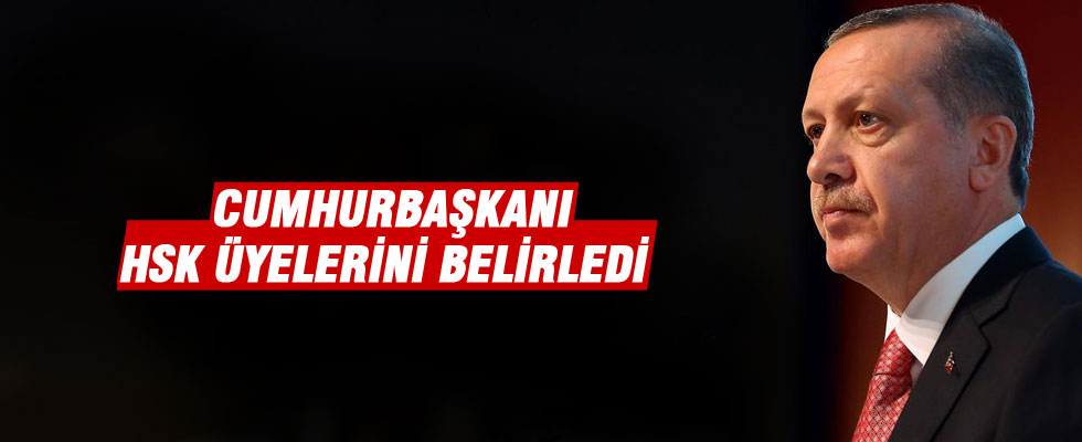 Cumhurbaşkanı Erdoğan HSK üyelerini belirledi