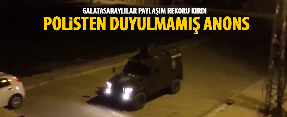 Polis aracından 'Dursun Özbek istifa' anonsu