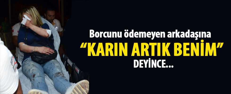 Borcunu 2 çocuk annesini taciz ederek kapatmak istedi