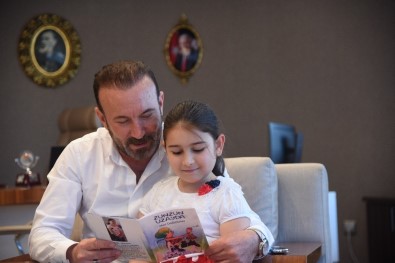 7 Yaşında Yazardan Başkan Doğan'a Ziyaret