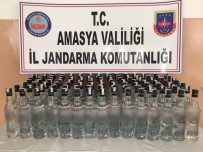 Amasya'da 107 Şişe Kaçak İçki Ele Geçirildi