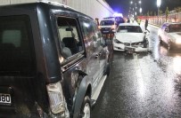 Elazığ'da 3 Aracın Karıştığı Kazada 1 Kişi Yaralandı