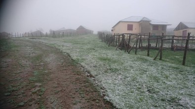 Giresun'da Mayıs Ayında Yaylalara Kar Yağdı
