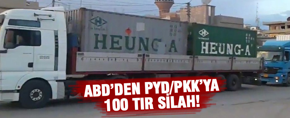 ABD'den PYD/PKK'ya 100 tır silah!