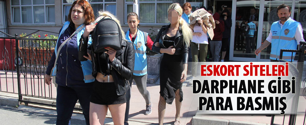 Eskort sitesi para basmış