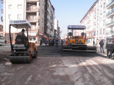 Beyşehir'in Ana Caddeleri Asfaltlanıyor