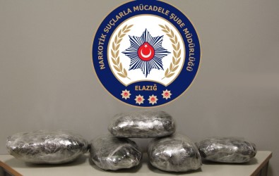 Elazığ'da 18 Kilogram Esrar Ele Geçirildi