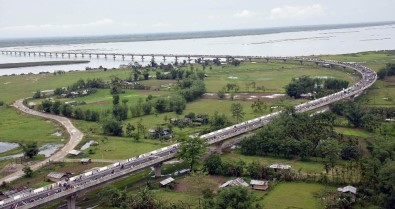 Hindistan'ın 9.15 Kilometre Uzunluğundaki En Uzun Köprüsü Açıldı