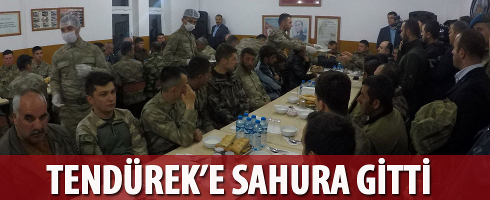 Bakan Soylu Mehmetçik ile Tendürek'te sahur yaptı