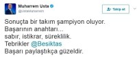 Muharrem Usta, Beşiktaş'ı tebrik etti