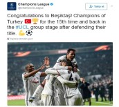 UEFA Beşiktaş'ı Tebrik Etti