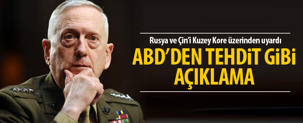 ABD'den tehdit gibi açıklama