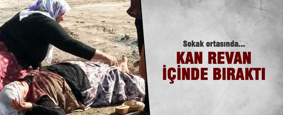 Sokak ortasında kan revan içinde bıraktı