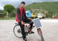 BENZİN DEPOSU - Liseli Gençten Motorlu, Güneş Panelli Bisiklet