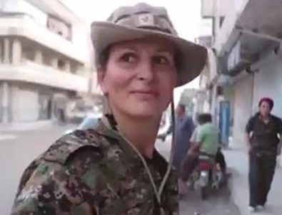 YPG'ye katılan Kanadalı manken Kobani'de ortaya çıktı