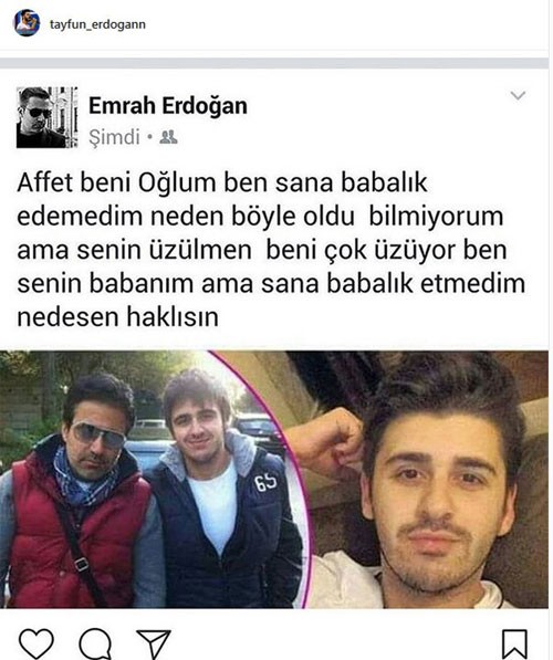Emrah'ın oğlundan sahte hesap tepkisi: Vebal alıyorsunuz!