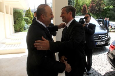 Bakan Çavuşoğlu, Slovenya Dışişleri Bakanı Erjavec İle Bir Araya Geldi