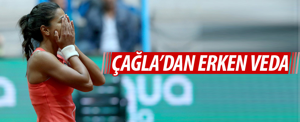 Çağla 2. turda veda etti