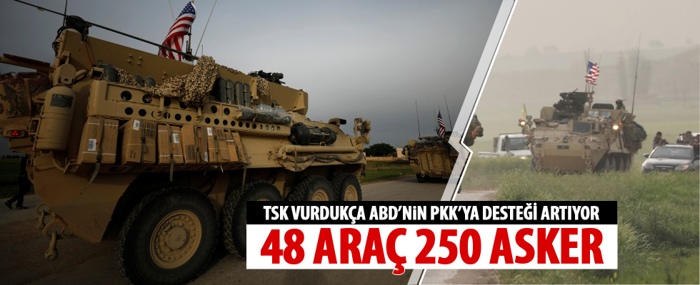 ABD'den PYD/PKK'ya araç ve asker desteği